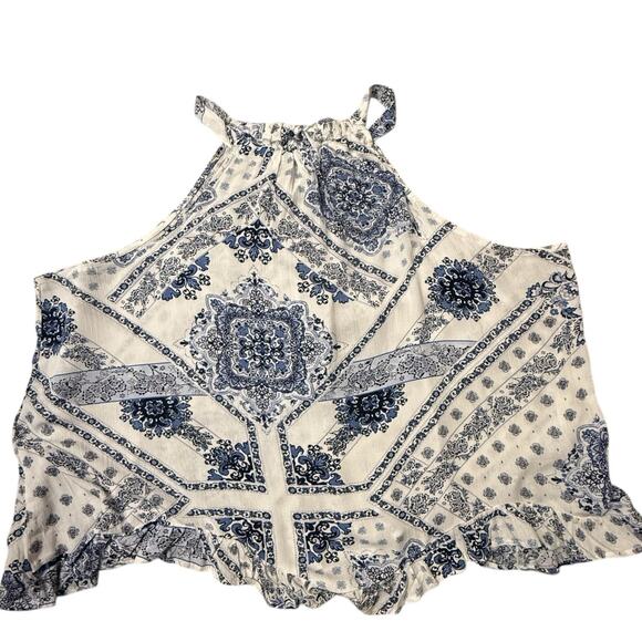 Maurices Beautiful Sleeveless Top Size 4X in Blue and White - Picture 9 of 13